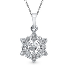 Кулон из серебра 585Gold 703006823, фианит