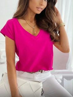 Футболка женская NoBrand 804051659185 розовая 3XL