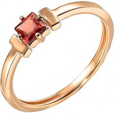 Кольцо из красного золота р. 16,5 ALORIS 2007Г, гранат