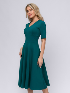 Платье женское 1001dress 102219 зеленое 40 RU