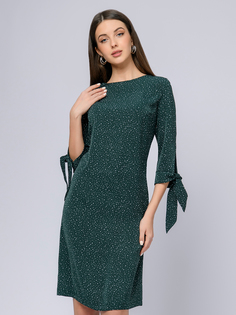Платье женское 1001dress 102558 зеленое 40 RU