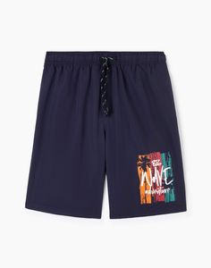 Пляжные шорты мужские Gloria Jeans BSM000740 темно-синий M/182