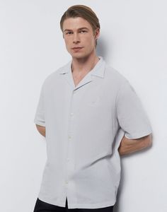Рубашка мужская Gloria Jeans BWT001523 светло-серый L/182