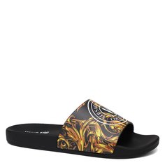 Шлепанцы мужские Versace Jeans Couture 76YA3SQ3 черные 41 EU