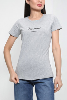 Футболка женская Pepe Jeans PL505202 серая XXS