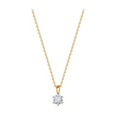 Колье из красного золота 38-42 см Diamant 51-270-01856-1, бриллиант