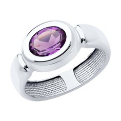 Кольцо из серебра р. 19 SOKOLOV 92014539, аметист