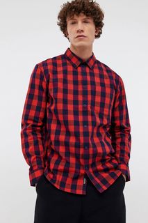 Рубашка мужская Baon B6624008 красная 3XL