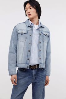 Джинсовая куртка мужская Baon B6024025 голубая 3XL