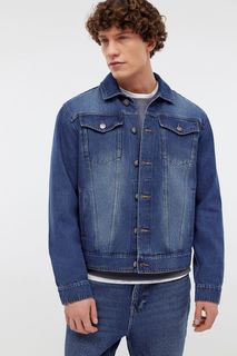 Джинсовая куртка мужская Baon B6024025 синяя 3XL