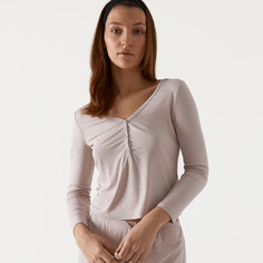 Лонгслив домашний женский Kuchenland Dayanara бежевый L