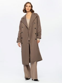Тренч женский Eleganzza 1241111001 коричневый 42 RU