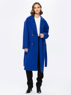 Пальто женское Eleganzza 1241113003 синее 42 RU