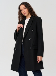Пальто женское Eleganzza 1241113004 черное 48 RU