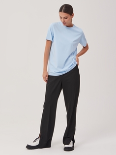 Футболка женская Eleganzza 1231142001 голубая 46 RU