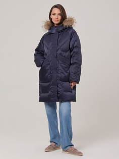 Пуховик женский Eleganzza 1241122010 синий 42 RU