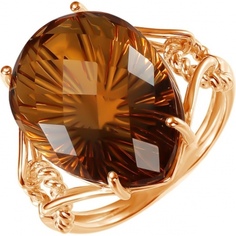 Кольцо перстень из желтого золота р. 19 ALORIS 2002Ц, цитрин