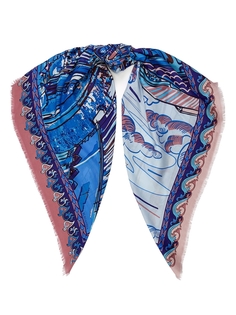 Шейный платок женский Eleganzza E16-7273 синий