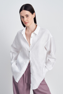 Рубашка женская Finn Flare BAS-100114 белая XL