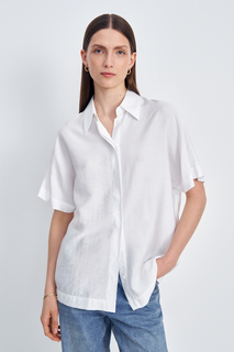 Рубашка женская Finn Flare FSC11045 белая S