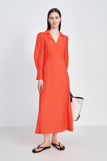 Платье женское Finn Flare FSE110110 оранжевое S