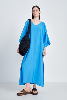 Платье женское Finn Flare FSE11017 голубое M