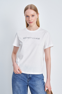 Футболка женская Finn Flare FSE110257 белая S