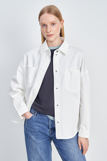 Джинсовая куртка женская Finn Flare FSE15028 белая XS