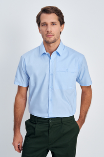 Рубашка мужская Finn Flare FSE21022 голубая XL