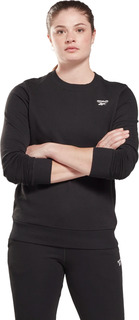 Свитшот женский Reebok Identity Small Logo French Terry Crew Sweatshirt черный 2XS