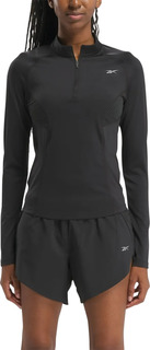 Лонгслив женский Reebok Running Quarter-Zip черный M