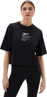 Футболка женская Reebok Running Graphic T-Shirt черная L