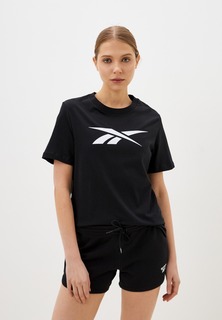 Футболка женская Reebok Vector Graphic T-Shirt черная 2XS