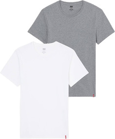 Комплект футболок мужских Levis Men 2Pack Slim Fit Crewneck T-shirts белых S Levis®