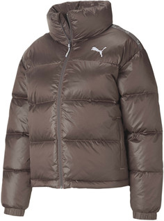 Пуховик женский PUMA Shine Down Jacket коричневый L