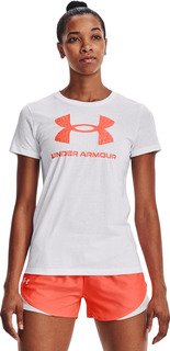 Футболка женская Under Armour Live Sportstyle Graphic Ssc белая LG