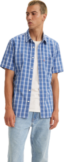Рубашка мужская Levis Men Short Sleeve Classic 1 Pocket Standard Shirt синяя M Levis®
