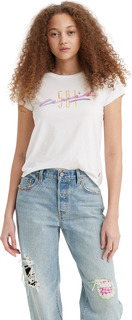Футболка женская Levis Women Graphic Authentic Tee белая L Levis®