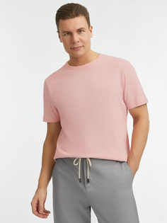 Футболка мужская oodji 5L641014I розовая XXL