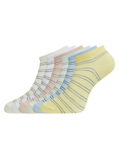Комплект носков женских oodji 57102433T6 разноцветных 38-40