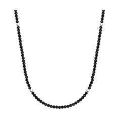 Бусы из серебра 36 см Diamant 94-370-01855-3, шпинель