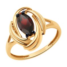 Кольцо из красного золота р. 17,5 Diamant 51-310-02475-3, гранат