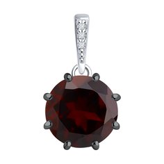 Кулон из серебра Diamant 94-330-02040-1, фианит/гранат