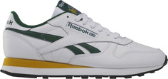 Кроссовки унисекс Reebok Classic Leather белые 10.5 US