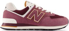 Кроссовки унисекс New Balance 74M бордовые 5 US