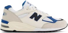 Кроссовки унисекс New Balance 990 белые 11 US