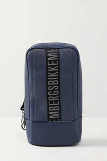 Сумка мужская Bikkembergs BKBO00040P синяя, 30x16x8 см
