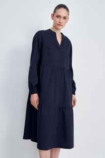 Платье женское Finn Flare FSC110216 синее 3XL