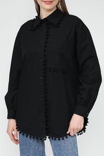 Рубашка женская Belucci BL24043592CD черная 3XL