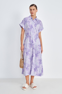 Платье женское Finn Flare FSE110220 фиолетовое XL